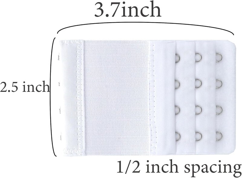 SAMGU Store Bra Extenders 4 Hooks Women's Soft Stretchy Bra Extension Strap, 3 Pieces - Image 5